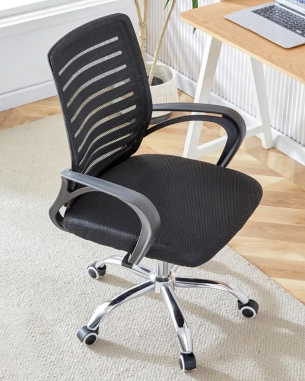 Cadeira de Escritorio Ergonomica Stoel Basis Mesh Preto Home Office - Imagem 4