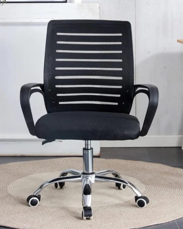 Cadeira de Escritorio Ergonomica Stoel Basis Mesh Preto Home Office - Imagem 6