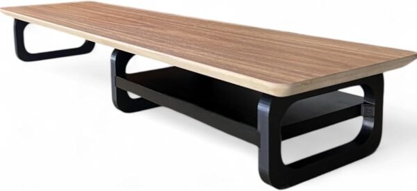Suporte para Monitor de Mesa em Madeira Base Elevada para Computador Organizador de Escritório - Imagem 3