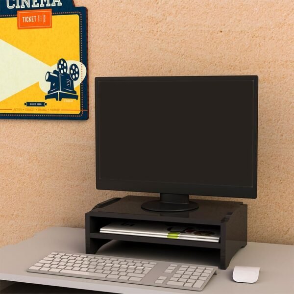 Suporte para Monitor Duplo Preto STALO, 35.4x24x17.3 - Imagem 3