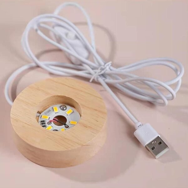 Luminária de Mesa LED Bola de Cristal 3D Space Brilhante (Via Láctea) - Imagem 7