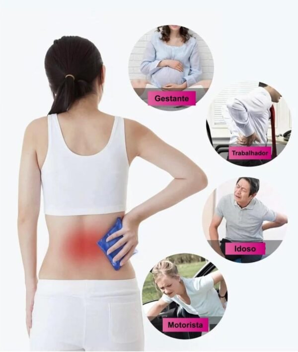 Almofada De Apoio Lombar Para Cintura E Coluna Travesseiro Suporte Lombar Para Dormir Grávida Gestante - Imagem 6
