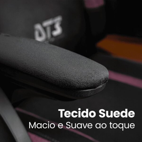 Cadeira Gamer DT3 GX, reclinável, apoio de cabeça ajustável, apoios de braços com ajuste de profundidade, revestimento em tecido Max2Weave™, suporta até 110kg e altura máx. de 1,75m (Red) - Imagem 3