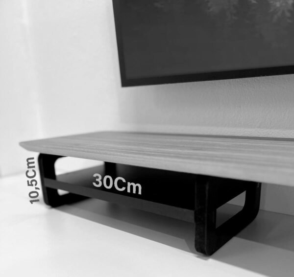 Mesa Stand Desk 85x22Cm Suporte elevado para Monitor Setup Gamer - Imagem 6