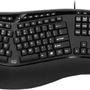 Adesso AKB-150UB Este teclado oferece aos usuários dois dispositivos avançados de entrada com design ergonômico e