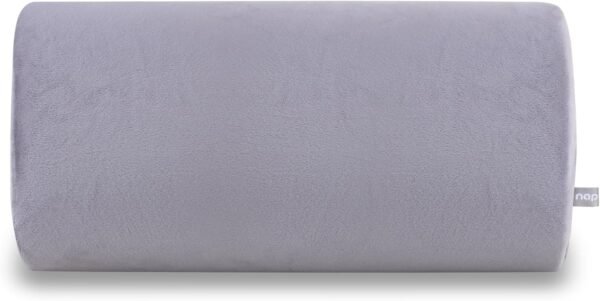 Almofada Nasa de apoio lombar para cadeira Meia lua Grande Plush Cinza - Nap - Imagem 2
