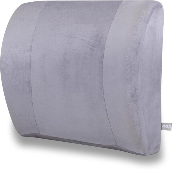 Almofada Nasa de apoio lombar para cadeira grande Plush Cinza - Nap
