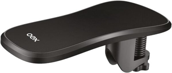 Almofada giratória para descanso de braço de computador, ergonômica, ajustável, para descanso de pulso de policarbonato, suporte de mão de mesa, mouse pad para escritório em casa