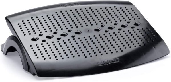 Apoio Ergonômico para os Pés, Waleu, 10090001, 13.7 x 35.5 x 45.7 cm, Preto
