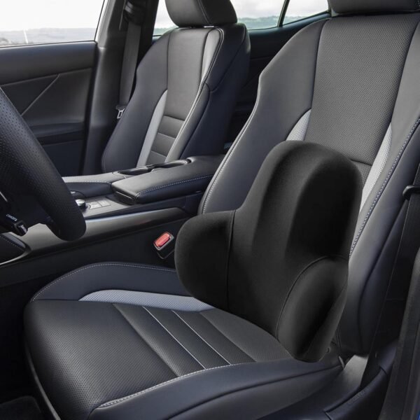 Apoio Lombar para Carro | Almofada lombar de espuma viscoelástica Almofada para encosto de cabeça,Suprimentos de descanso ajustáveis, travesseiro de pescoço de viagem macio e respirável para - Imagem 2