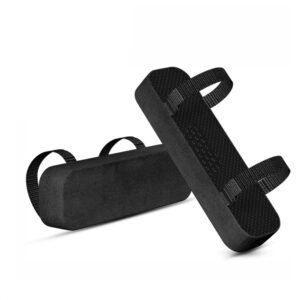 Apoio de Braço para Cadeira de Escritório Almofadas Ergonômicas Suporte Universal Preto