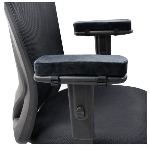 Apoio de Braço para Cadeira de Escritório Almofadas Ergonômicas Suporte Universal Preto - Imagem 2