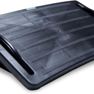 Apoio de Pé Ajustável Ergonômico e Antiderrapante Preto