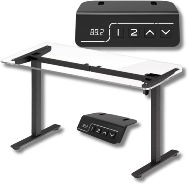 Base de Mesa de Escritório, Escrivaninha, Para Estação de Trabalho, estudo, com Ajuste automático, Altura, 115 cm, Preta
