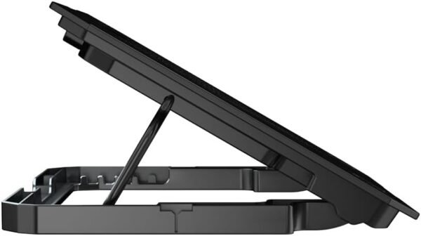 Base para Notebook C3Tech NBC-40BK 15,6" Preto Refrigerada com 2 Cooler Fans com Led Azul, 5 niveis de ajuste de altura, USB Adicional, compativel com notebooks até 15,6", suporte para celular - Imagem 2