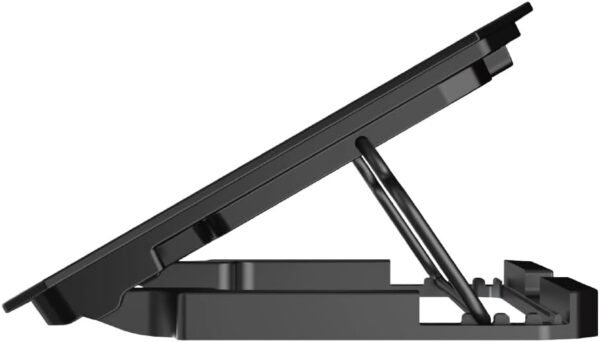 C3Tech Base para Notebook Gamer NBC-70BK ate 15,6" Preto Com 5 opções de inclinação 6 ventiladores Painel digital para controle iluminação em LED - Imagem 2