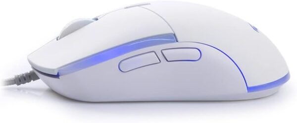 C3Tech Mouse MG-80WH Branco Gaming USB2.0 Gold com LED multicores DPI até 3200 Ergonômico - Imagem 2