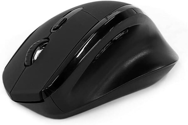 C3Tech Mouse sem fio Preto M-W120BK - formato ergonomico projetado para oferecer conforto, com 6Botoes, ate 1600DPI ajustavel, WIFI - Imagem 2