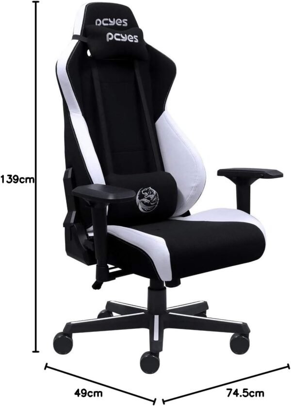 CADEIRA GAMER MAD RACER V8 TURBO BRANCA - V8TBMADBC - PCYES - Imagem 2