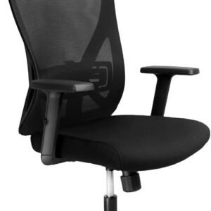 CRIVELO, Cadeira de Escritório Presidente Reclinável com Trava em 3 Posições, Ergonômica, Giratória, Gamer ERGO I Preto