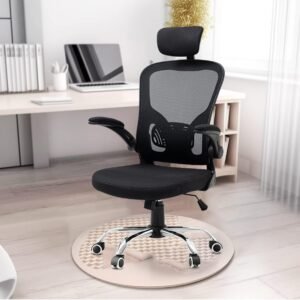 Cadeira De Escritório Presidente Ergonômica Giratória（Preto）
