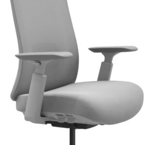 Cadeira De Escritório V1 Connect Giratória Ergonômica 10 Ajustes Relax 150kg (Cinza)