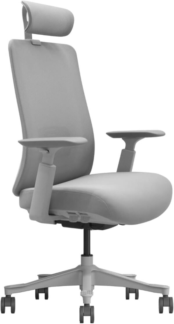 Cadeira De Escritório V1 Connect Giratória Ergonômica 10 Ajustes Relax 150kg (Cinza)