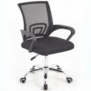 Cadeira Diretor Escritório Giratória Cor Preto Barata Mesh Regulagem Altura prime.office P110