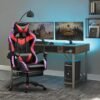 Cadeira Ergonômica Gamer com Iluminação RGB Suporte e Conforto para Escritório - Imagem 2