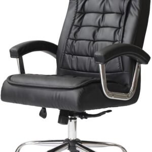 Cadeira Ergonômica para Escritório Escrivaninha Presidente Big Com 42 Molas Ensacadas, Pillow Top no Assento e Encosto, Cadeiras Inc Executiva Preta