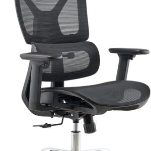 Cadeira Ergonômica para Escritório com Apoio Lombar Ajustável e Tecido Respirável Suporta 150kg