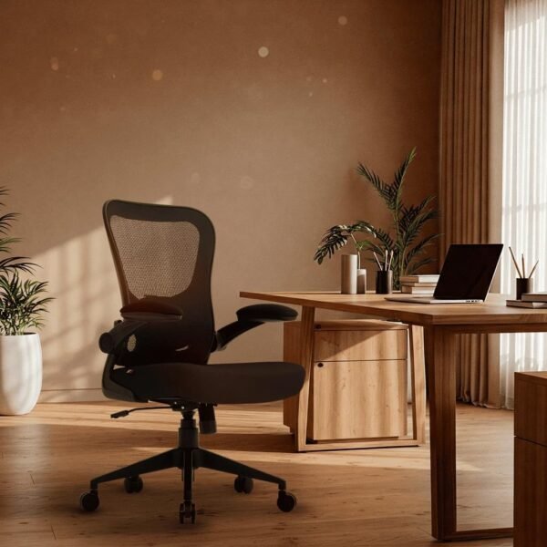 Cadeira Escritorio Ergonomica e Confortável DT3 Vita com revestimento Mesh Spandex™+Tecido Softex™, braço retrátil até 90º, suporta até 120kg e altura máx. de 1,75m(Grey) - Imagem 2