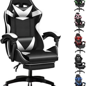 Cadeira Escritório Gamer Reclinável Ergonômica Confortável (Branca)