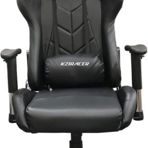 Cadeira Gamer Escritório Ergonômica Giratória Massageadora (Preta)