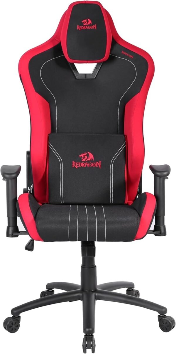 Cadeira Gamer Redragon Heth - Apoio de Braço Ajustável - Reclinável 180° - Preta e Vermelha C313-BR
