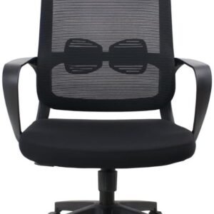Cadeira de Escritório ELORIA Presidente, Ergonômica, Giratória com Apoio de Cabeça, Mesh Preto