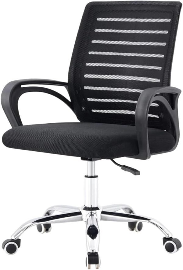 Cadeira de Escritorio Ergonomica Stoel Basis Mesh Preto Home Office