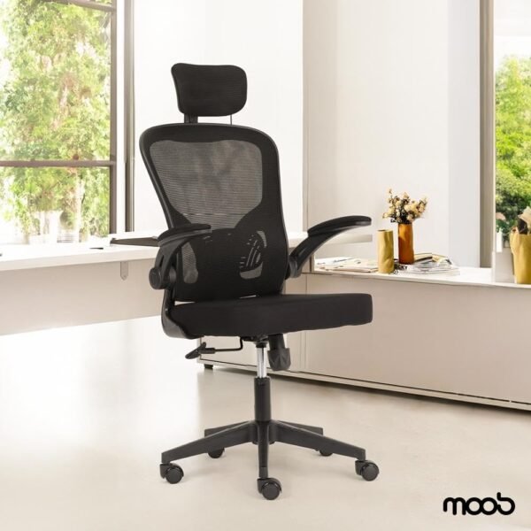 Cadeira de Escritório Moob Presidente com Apoio de Braços e Encosto Ajustável (Veneza) - Imagem 2