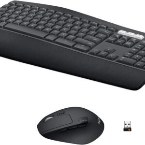Combo Teclado e Mouse sem fio Logitech MK850 com Teclado com Apoio para as Mãos, Mouse Destro, Conexão USB Unifying ou Bluetooth com Easy-Switch para até 3 dispositivos e Pilha Inclusa