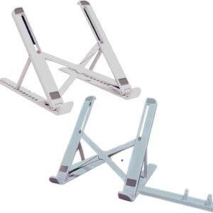 Conjunto com 2 suporte para notebook de plastico ABS suporte articulado para notebook Suporte para mecbook suporte de mesa para mecbook/celular suporte de mesa 15.5 branco