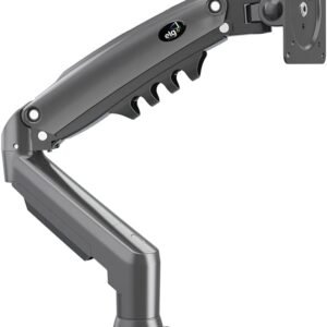 ELG, F80N, Suporte Ergonômico Articulado de Mesa com Pistão a Gás, Design Compacto e Retrátil para Monitores de 17'' a 35'', Suporta de 2kg a 9kg, Preto