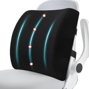 Encosto Lombar, Almofada Lombar, Apoio Lombar, Encosto Lombar para Cadeira, Apoio Lombar Ergonômico Corretor Postural Suporte Ortopédico Confortável, Apoio Lombar Cadeira Escritório