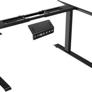Estrutura de Mesa de Pé Elétrica Com Pernas Ajustáveis em Altura, Ergonômica, Base de Estação de Trabalho, 125Kg
