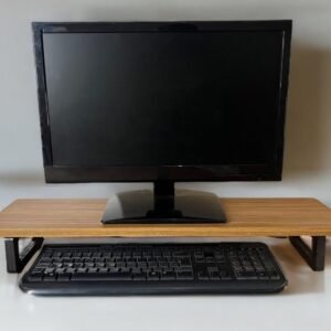 Genérico Monitor Stand 65Cm x 18Cm Suporte Elevado para Monitor Freijó MDF