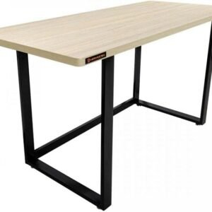 HAYONIK, Mesa Para Escritório Office Industrial, Carvalho Berlin, 130X60cm, MDF, Borda Dupla de 27mm, Peso Suportado 150Kg - MHO 1300