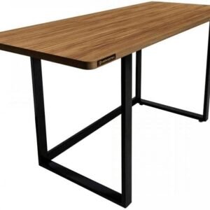 HAYONIK, Mesa Para Escritório e Home Office, 1,50 m, Estilo Industrial, Suporta até 150Kg, Amêndola Rústica - MHO 1500,