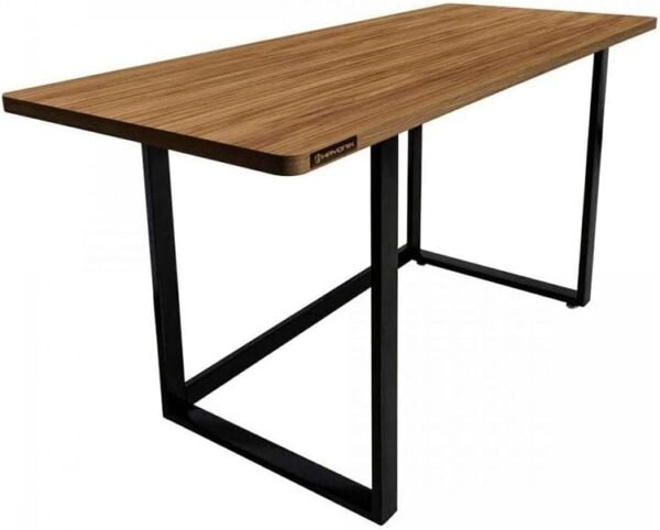 HAYONIK, Mesa Para Escritório e Home Office, 1,50 m, Estilo Industrial, Suporta até 150Kg, Amêndola Rústica - MHO 1500,