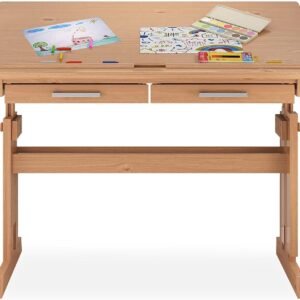 IDIMEX Escrivaninha Mesa de Desenho Olivia em Madeira Maciça Mel