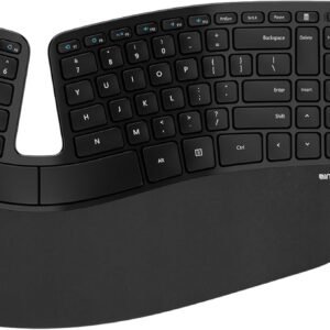 Incase Teclado ergonômico Sculpt – Projetado pela Microsoft – Design de teclado dividido, apoio para as mãos, layout contornado, botão Windows com um toque, criptografia AES de 128 bits, inclui