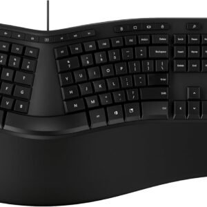 Incase Teclado ergonômico – projetado pela Microsoft – design ergonômico refinado, teclas de atalho integradas, descanso de palma em camadas para suporte elevado de pulso, teclado numérico integrado